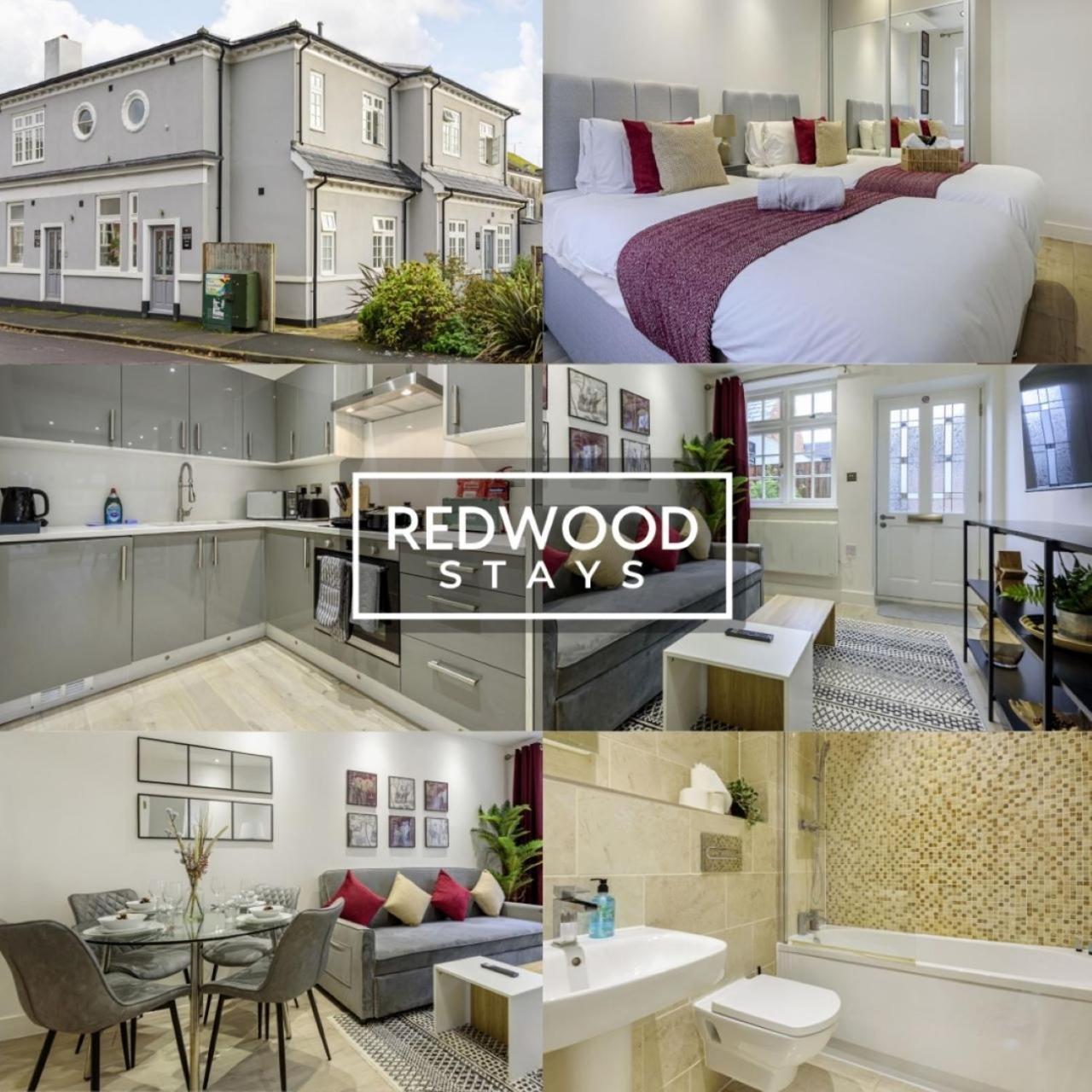 1 Bed 1 Bath Town Center Apartments For Corporates & Contractors, Wifi, Netflix And Parking On Selected Units By Redwood Stays オールダーショット エクステリア 写真